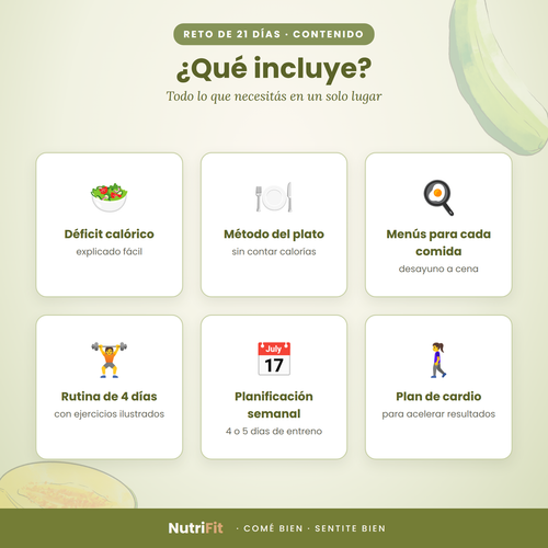 Reto NutriFit 21 Días: Plan de Alimentación y Entrenamiento