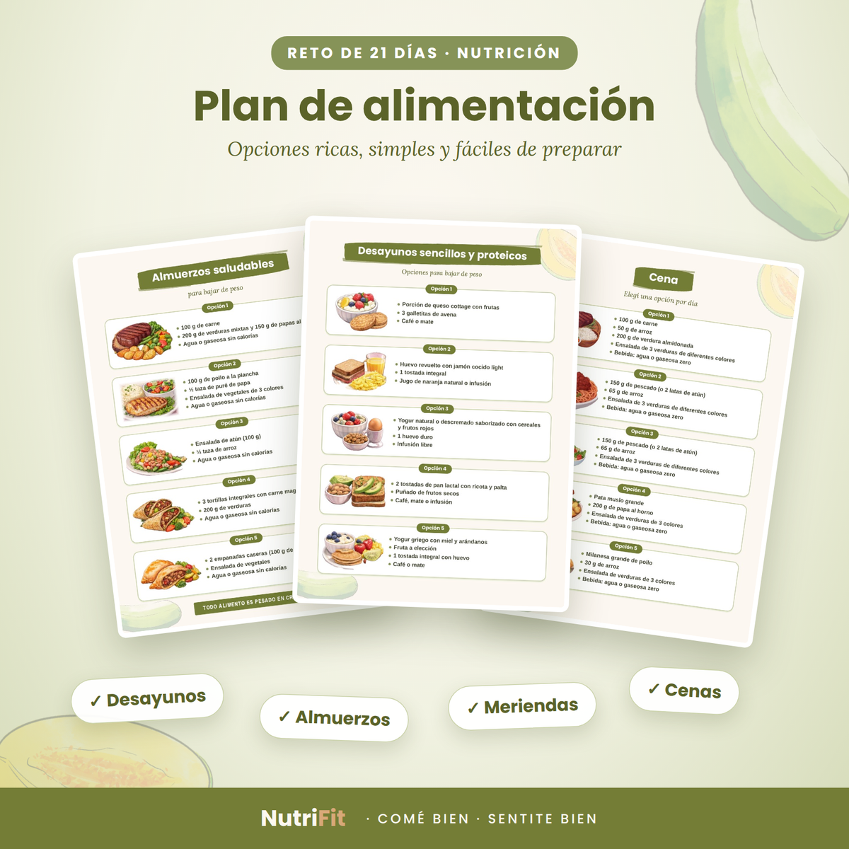 Reto NutriFit 21 Días: Plan de Alimentación y Entrenamiento