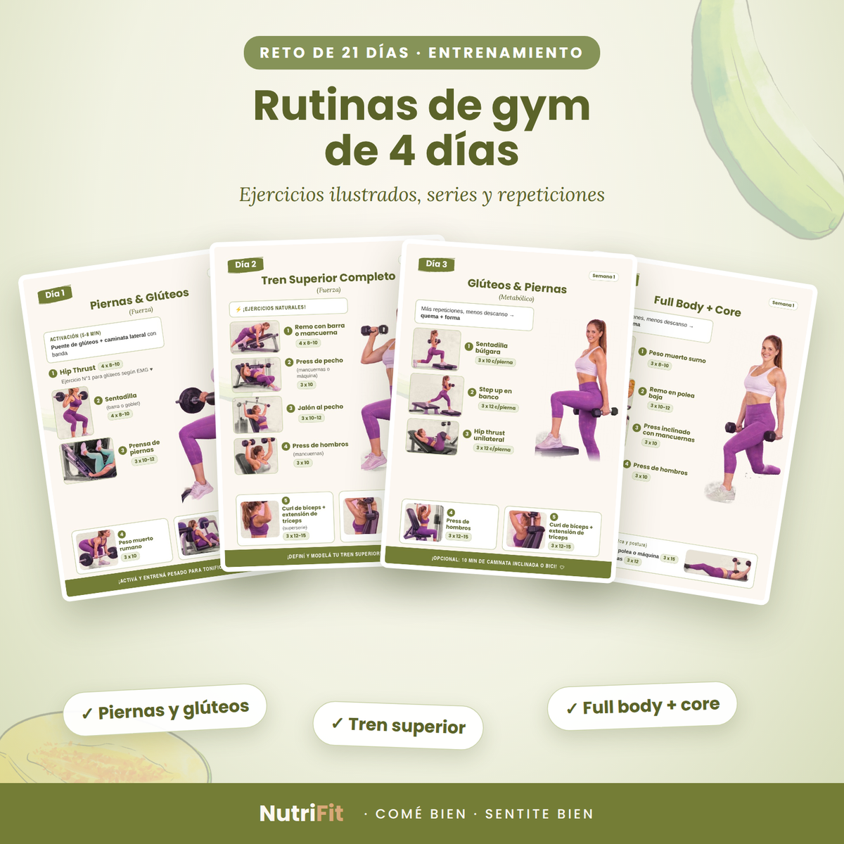 Reto NutriFit 21 Días: Plan de Alimentación y Entrenamiento