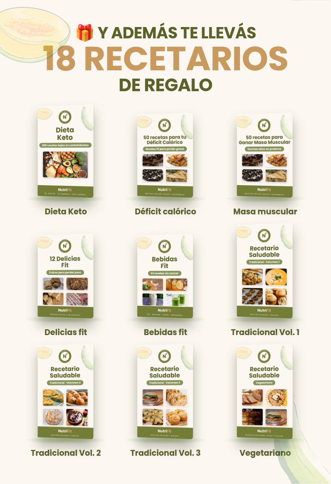 18 recetarios de regalo